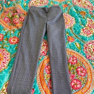 High-Waisted Plaid Pants